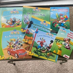 Disney Mickey Mouse Clubhouse Storybook Bundle- Seven Book Lot- 4 Hard, 3 Paper